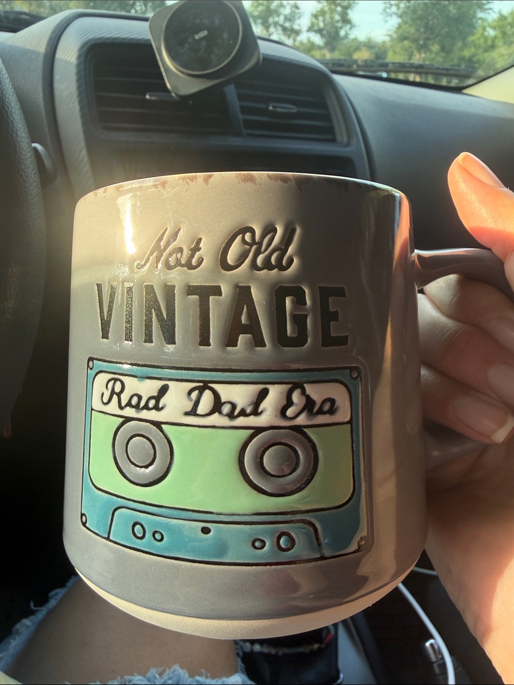 NWT Coffee cup mug Retro Dad cassette vintage
